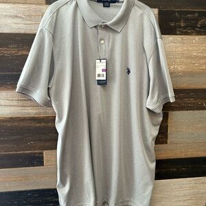 U.S. Polo Assn. Light Gray Polo Shirt size XXL